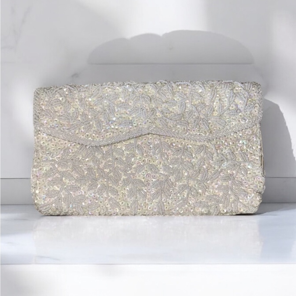 VINTAGE Beaded clutch evening bag Purse Fashion Bargains Accessories Sequins buy